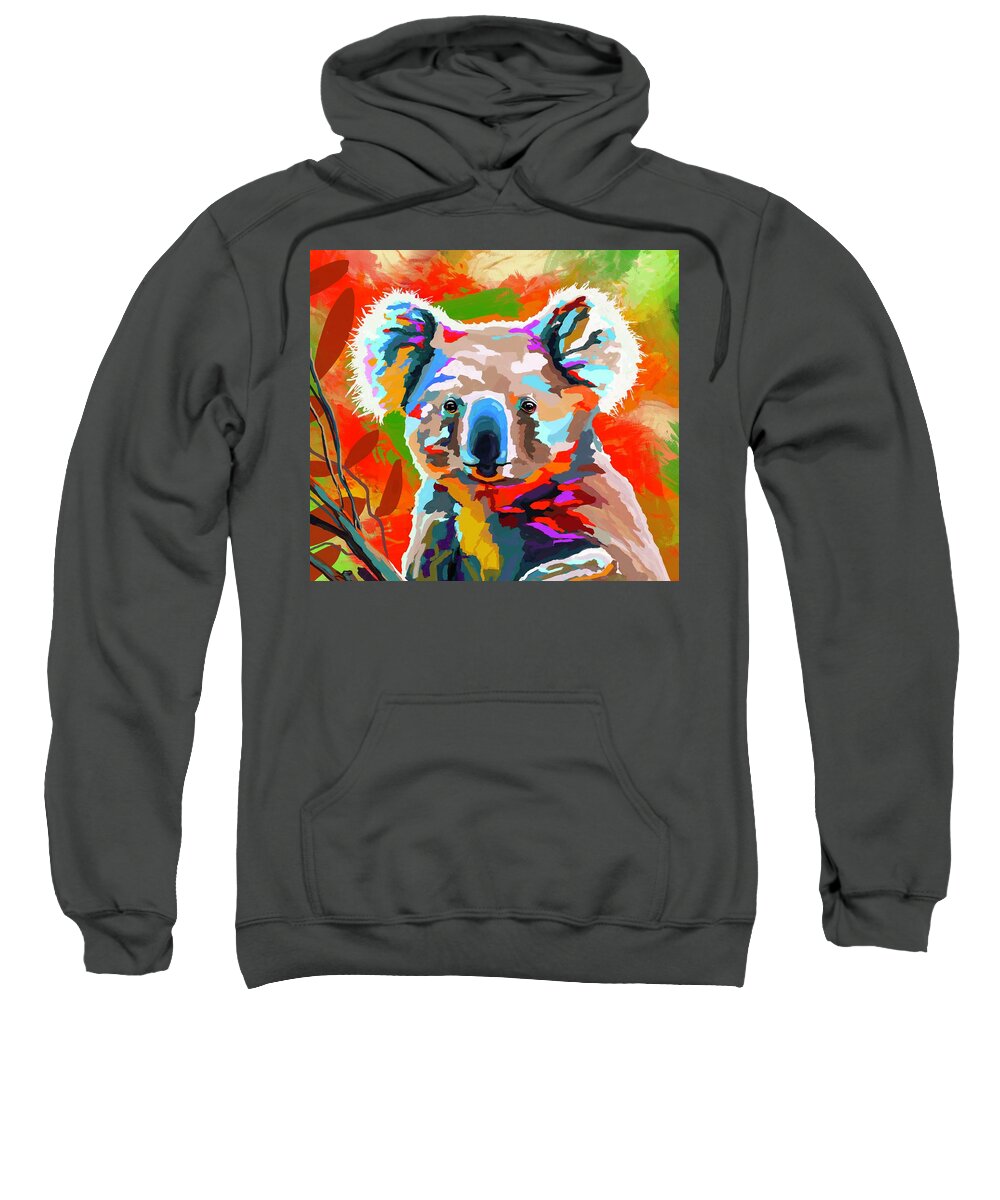 Koala Sweatshirt featuring the digital art Cute Koala by Mark Ross