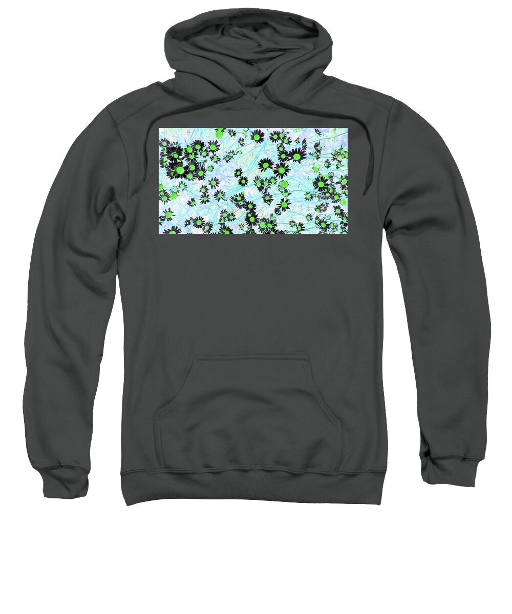 Daisies Sweatshirt featuring the photograph Daisies of Green by Missy Joy