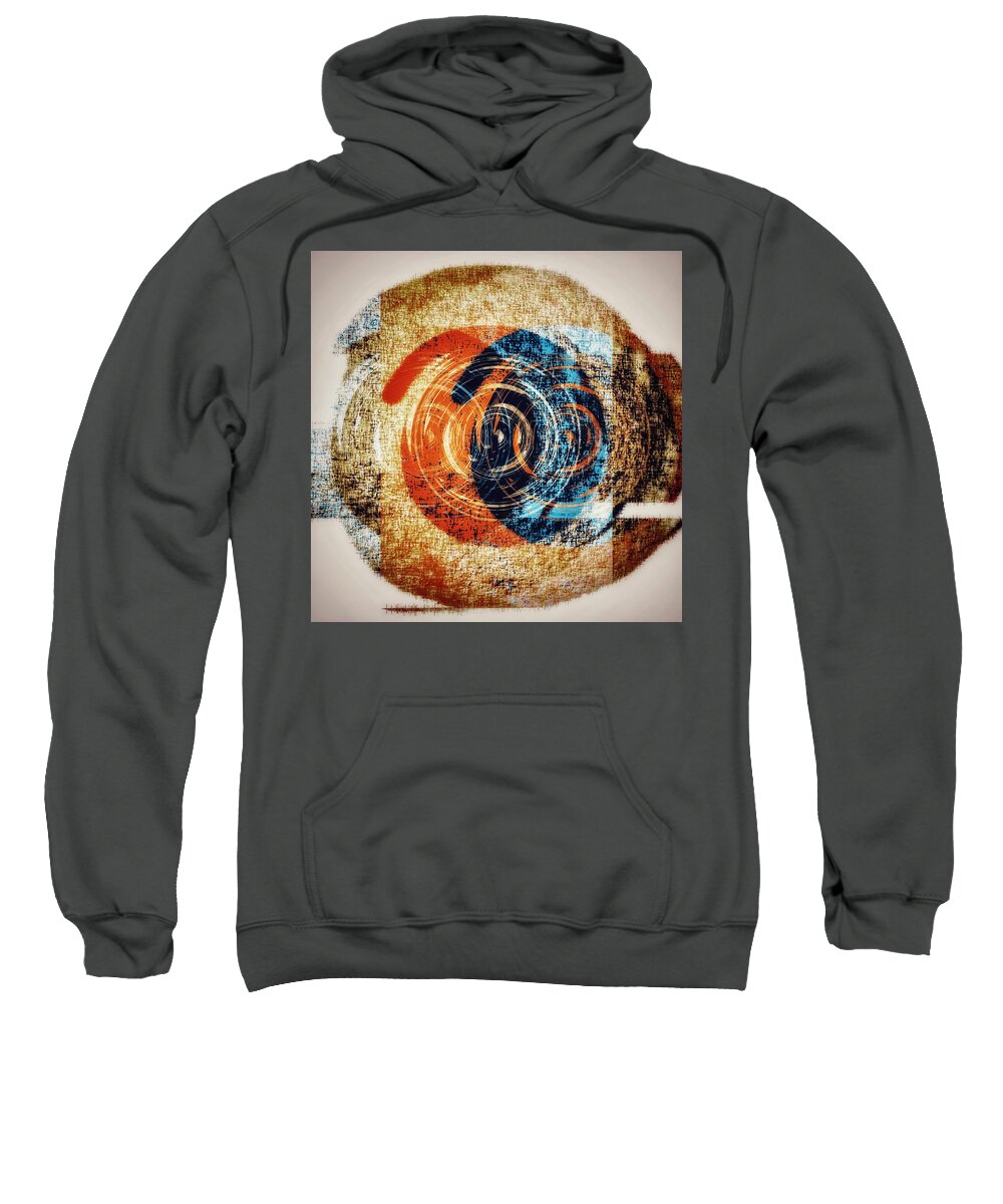 Abstract Art Sweatshirt featuring the digital art Dimensions by Canessa Thomas
