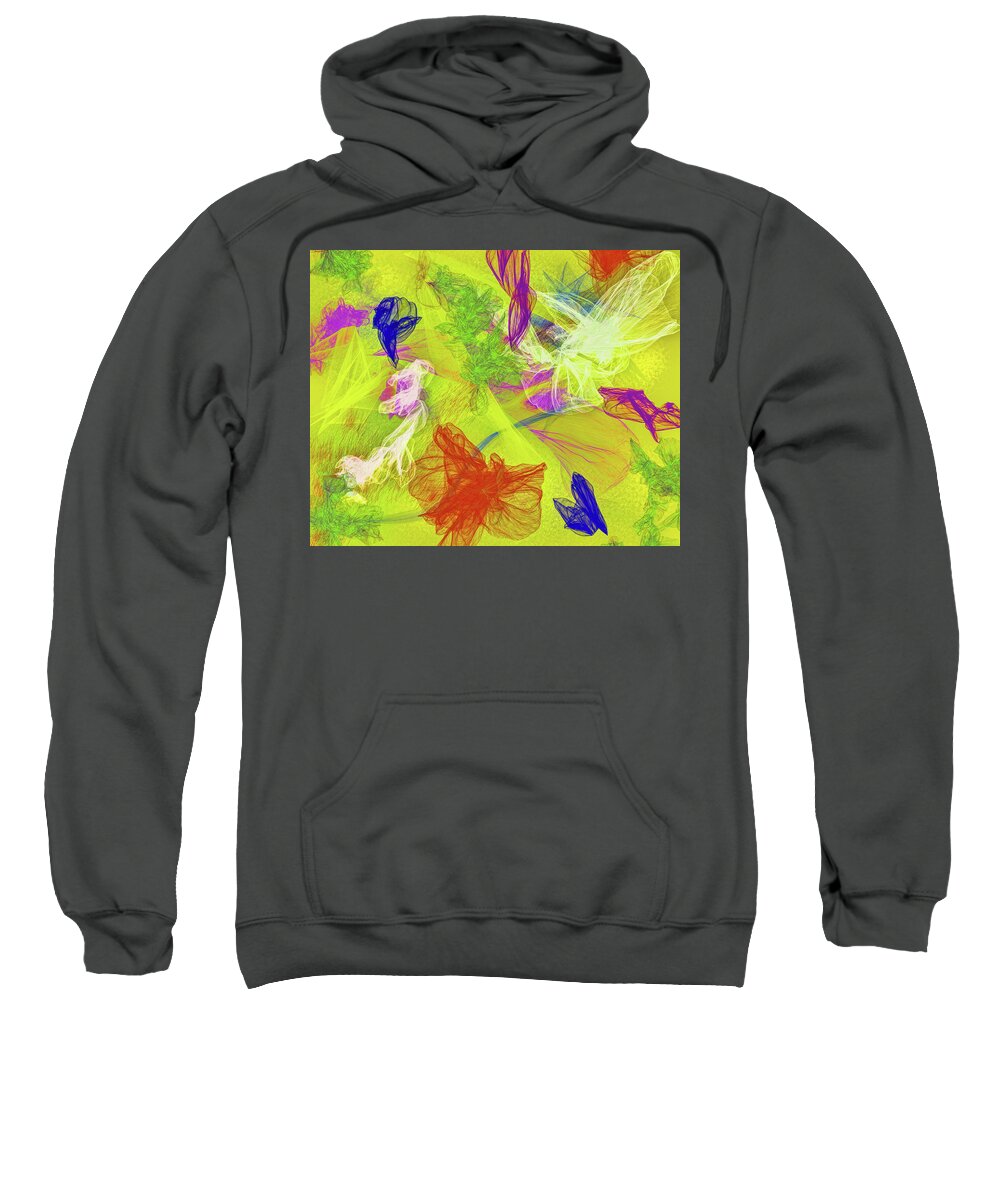 Wall Art Sweatshirt featuring the digital art Easter Colors by Cordia Murphy