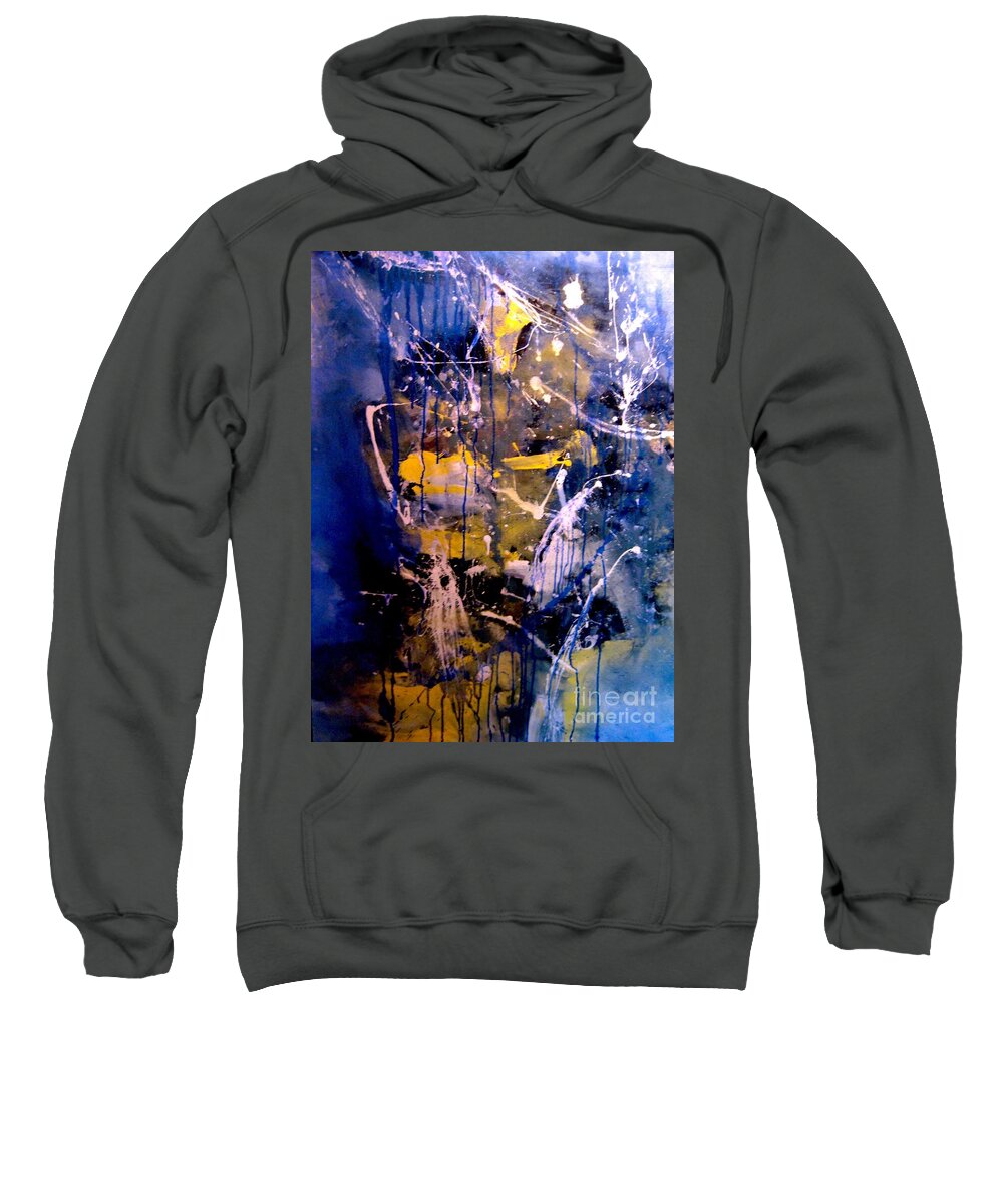 Abstract Art Sweatshirt featuring the painting Echo by Jeremiah Ray