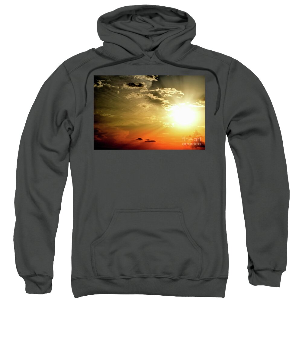 Nature Sweatshirt featuring the photograph Equivalents of Clouds 004 by Leonida Arte
