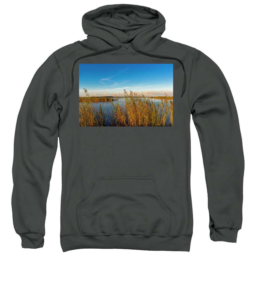 Sunset Sweatshirt featuring the photograph Everglades Early Sunset by Blair Damson