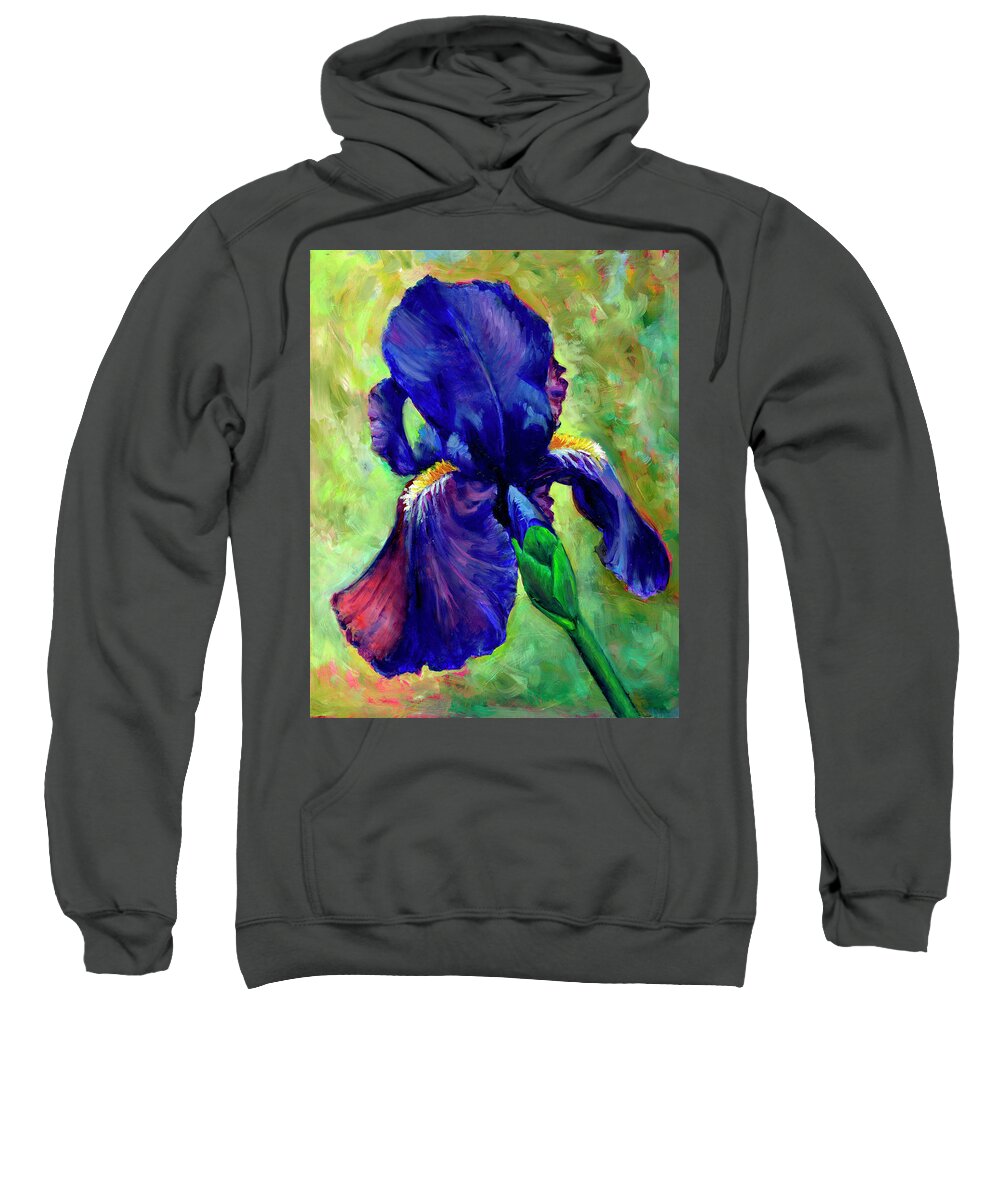 Iris Sweatshirt featuring the painting Fairest Among the Fair by Cynthia Westbrook