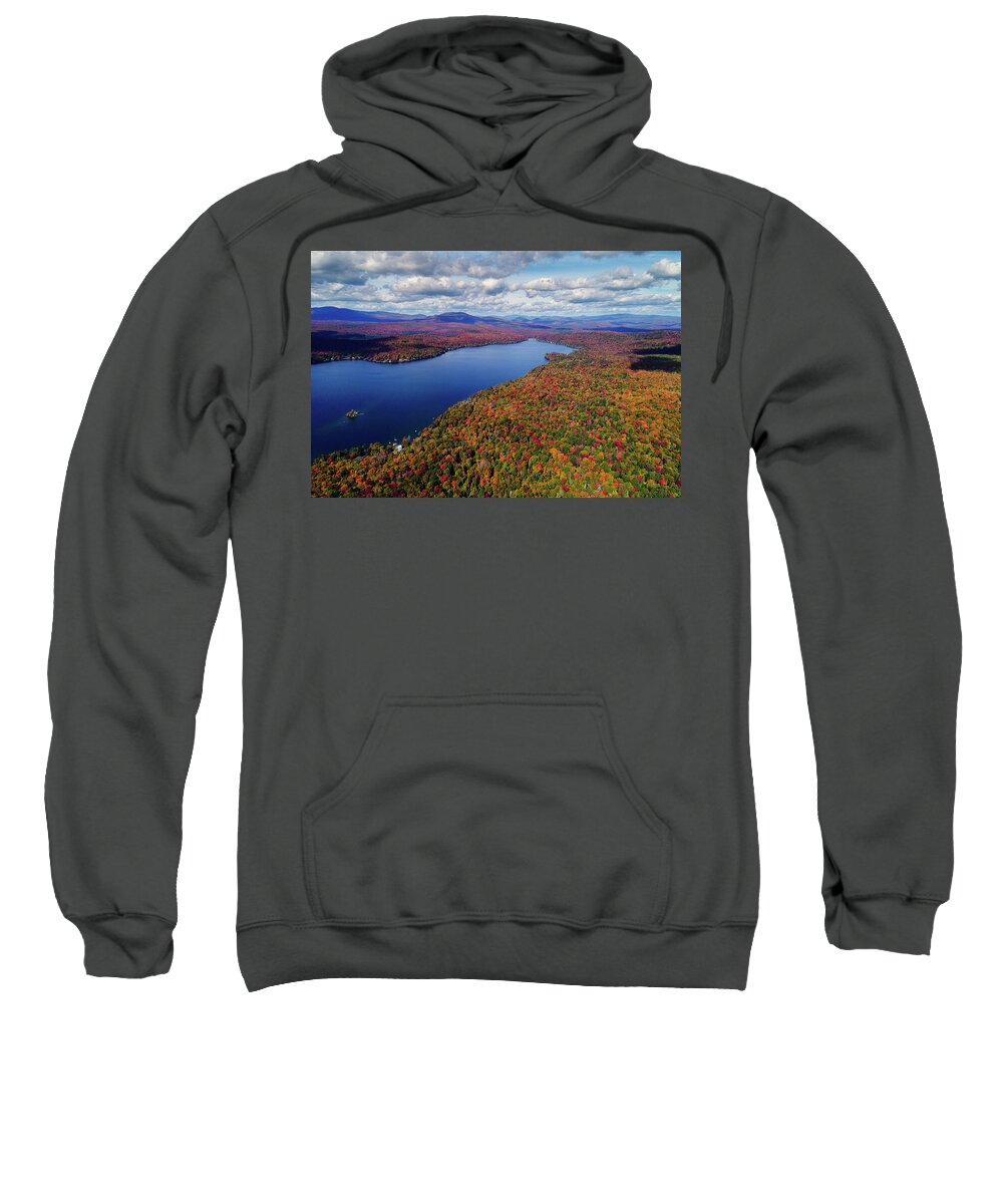 Maidstone Lake Sweatshirt featuring the photograph Fall at Maidstone Lake, Vermont by John Rowe