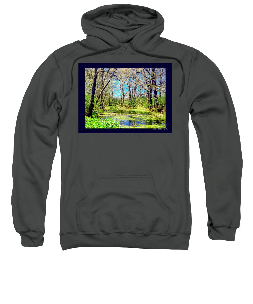  Sweatshirt featuring the photograph Fall Creek by Shirley Moravec