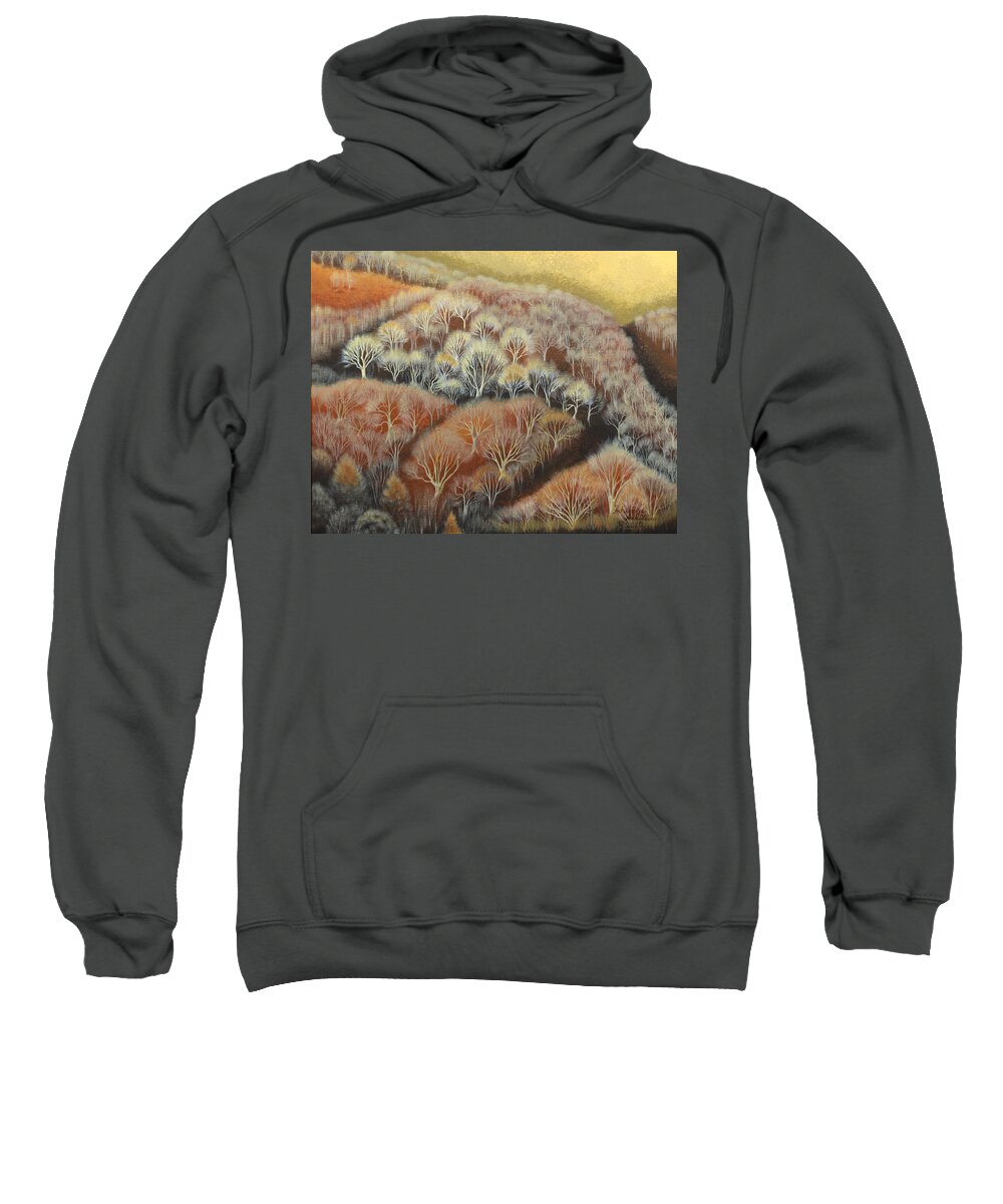 Tapestry Sweatshirt featuring the painting Fall Tapestry by Adrienne Dye