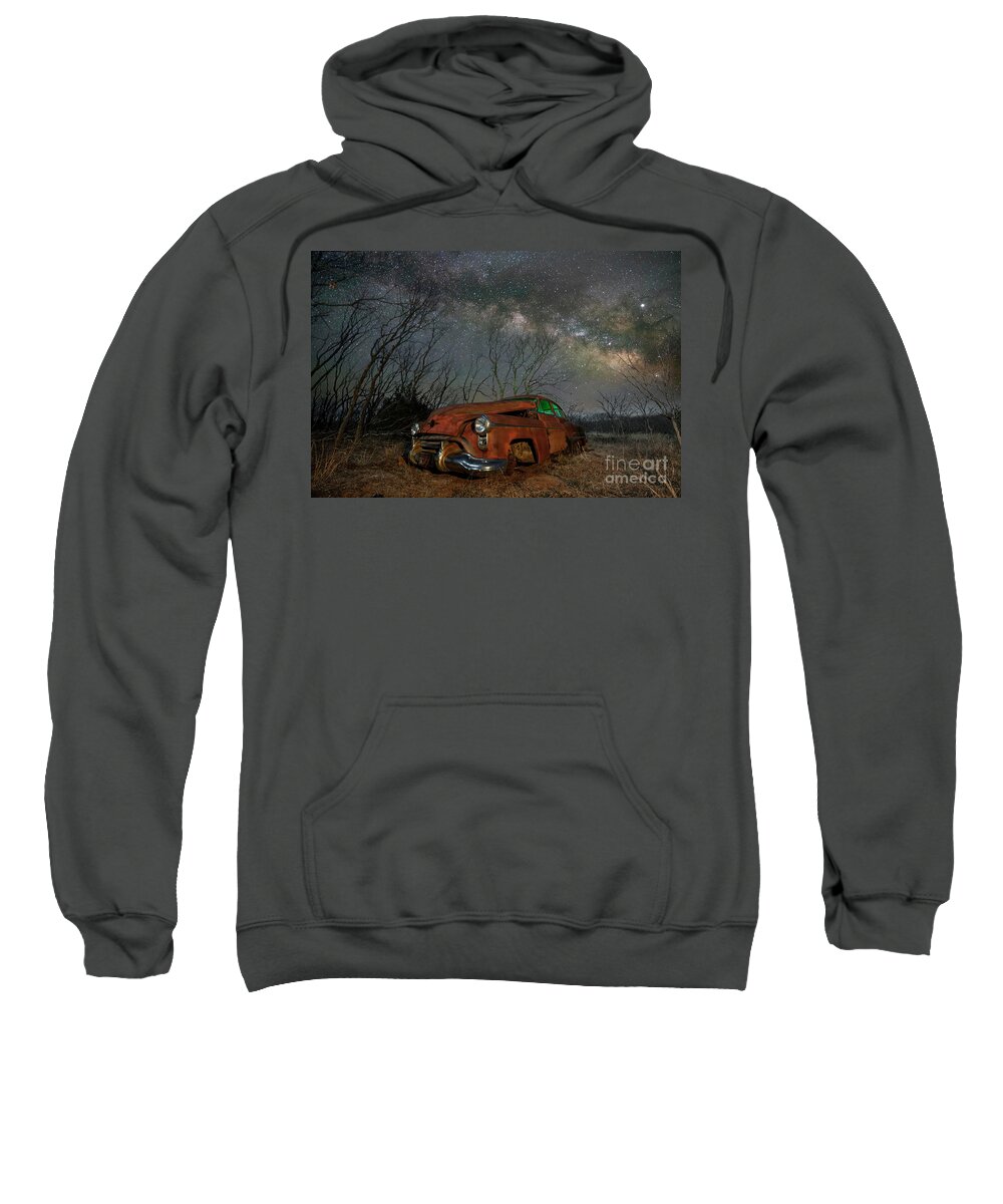 Light Painting Sweatshirt featuring the photograph Farmers Limo by Keith Kapple