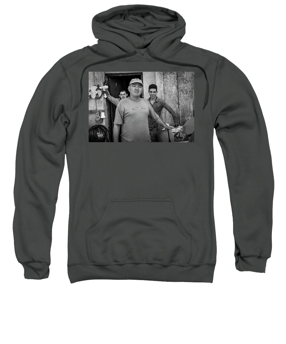 Father And Sons Sweatshirt featuring the photograph Father and Sons by Paul Bartell
