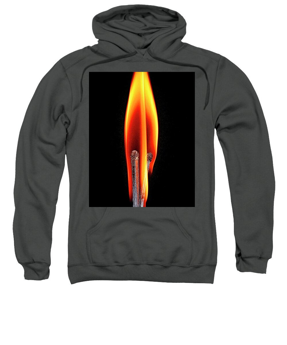 Flame Sweatshirt featuring the photograph Flame 2 by Pete Rems