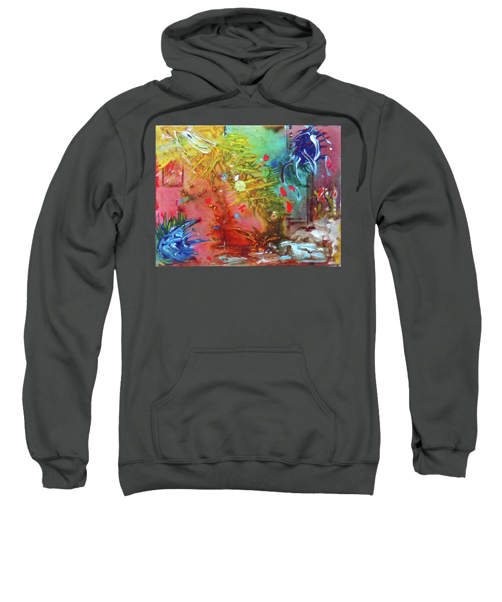 Watercolor Sweatshirt featuring the painting Sunny day by Genevieve Holland