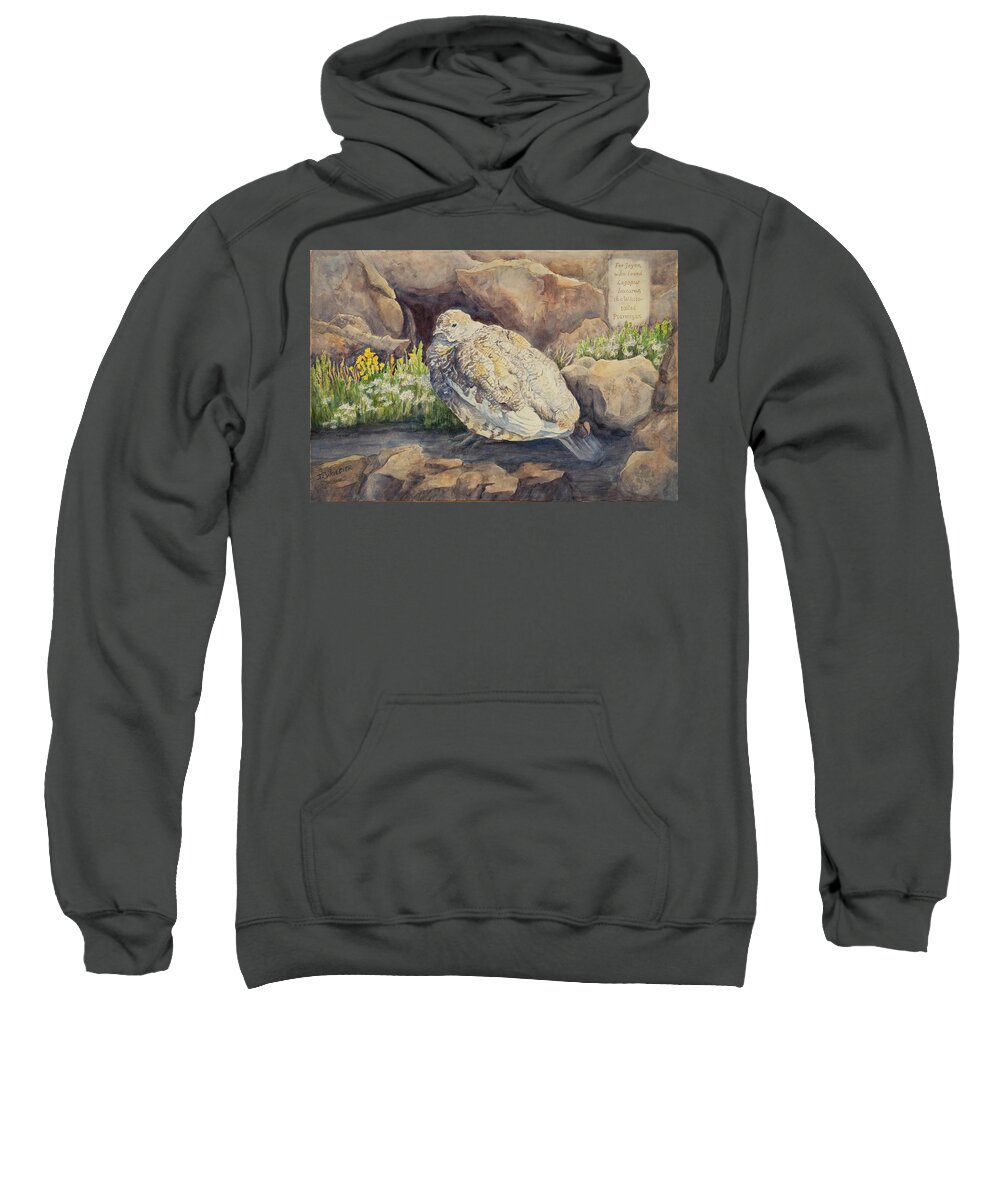 Artist Sweatshirt featuring the mixed media For Joyce by Joan Wolbier