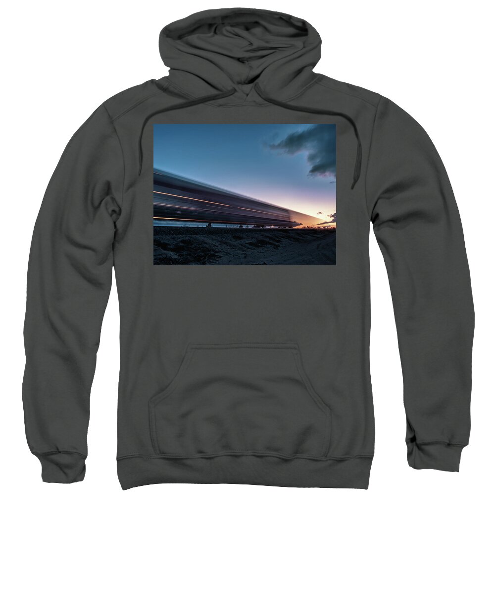 Train Sweatshirt featuring the photograph Forward To The Past by Daniel Hayes