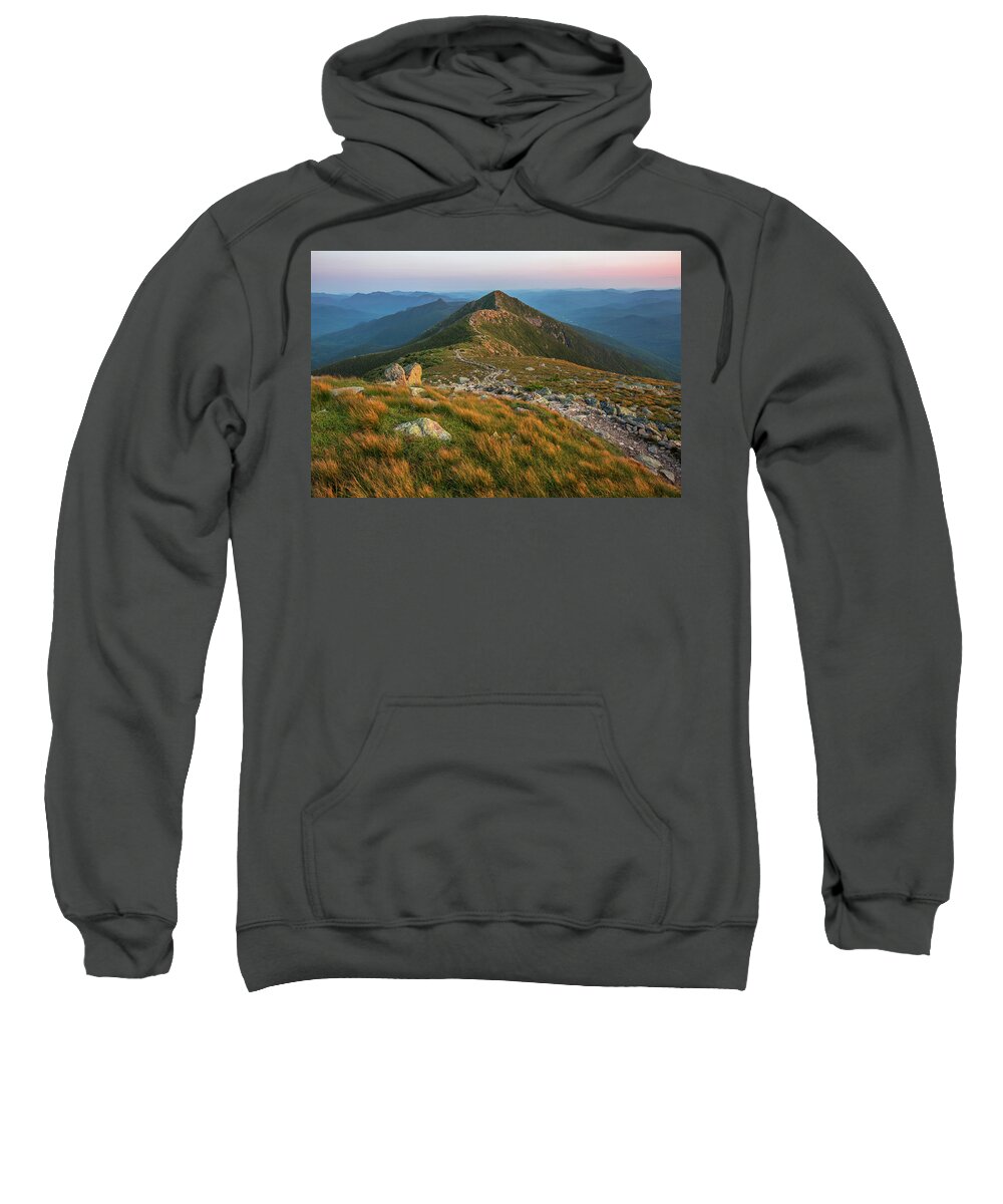 Franconia Sweatshirt featuring the photograph Franconia Ridge Sunset Glow 2 by White Mountain Images