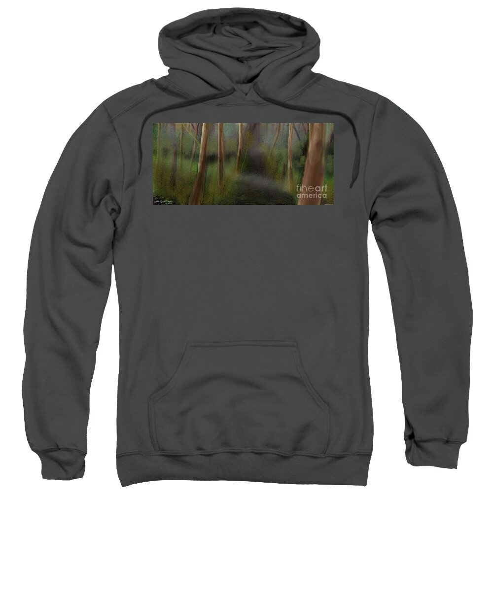 Bushland Sweatshirt featuring the digital art Freedom of your Mind 3 by Julie Grimshaw