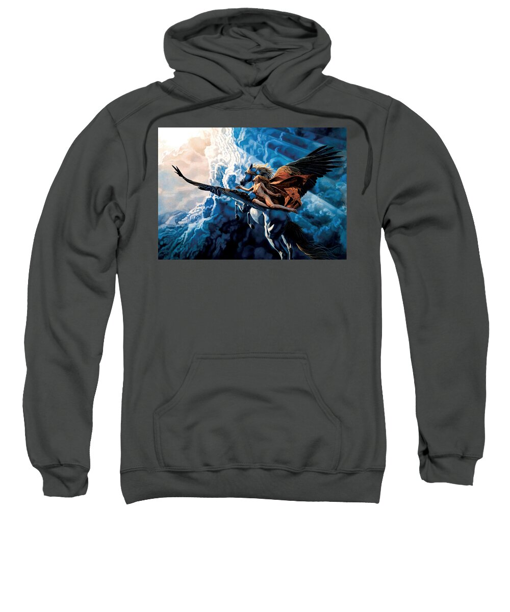 Freedom Sweatshirt featuring the painting Freedom by Patrick Whelan