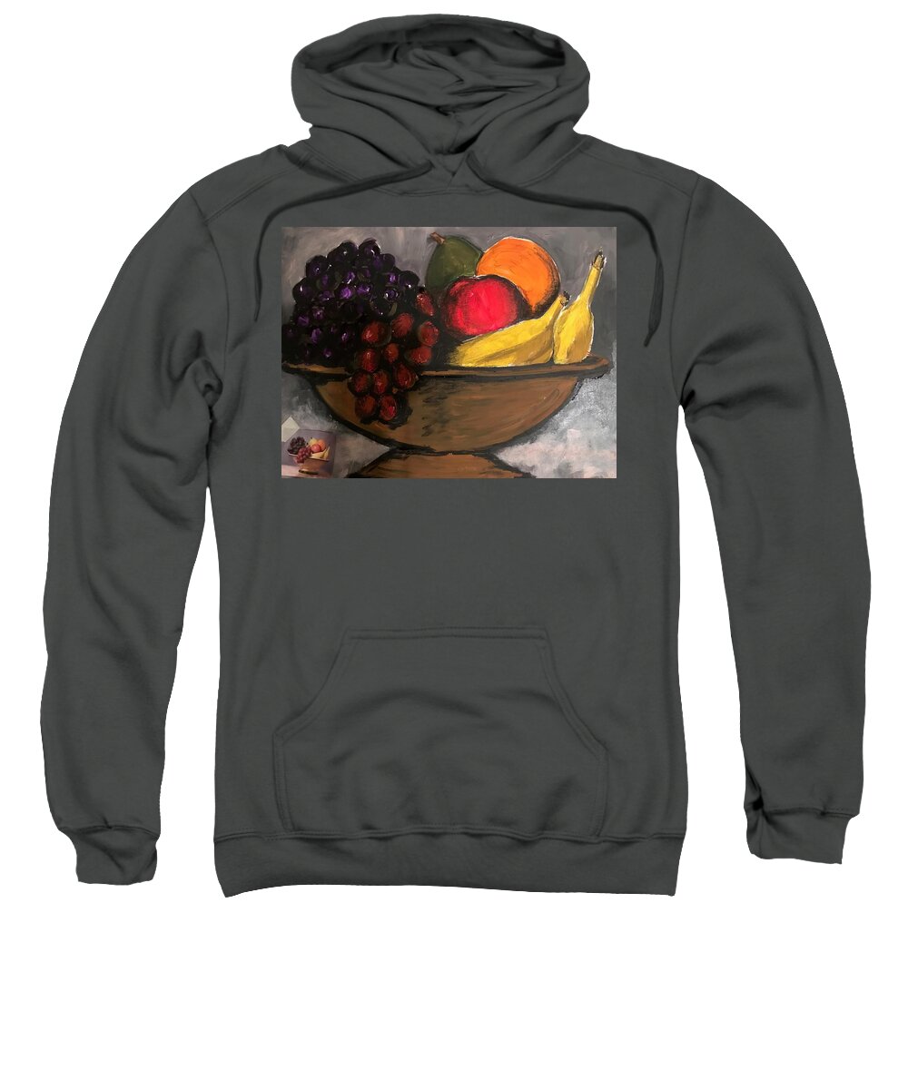  Sweatshirt featuring the pastel Fruit 2 by Angie ONeal