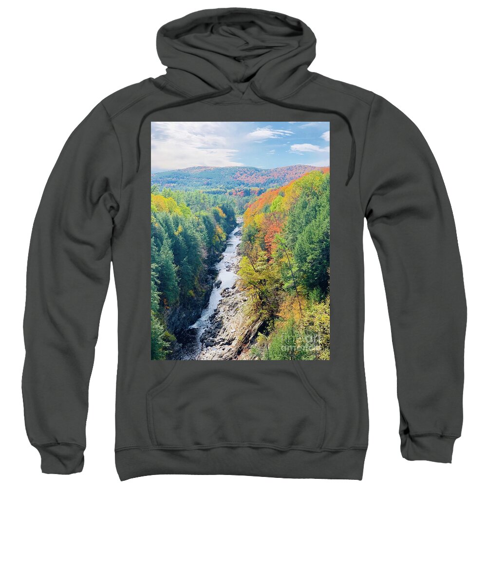 Fall Sweatshirt featuring the photograph Gorge in Vermont by Patsy Walton