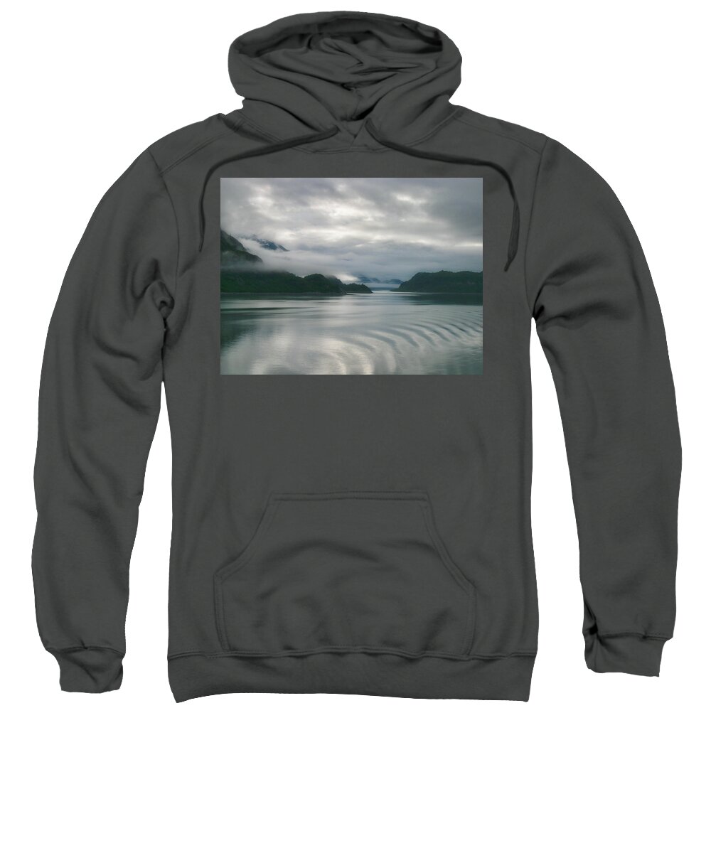 Alaska Sweatshirt featuring the photograph Gray on Gray, Alaska by Segura Shaw Photography