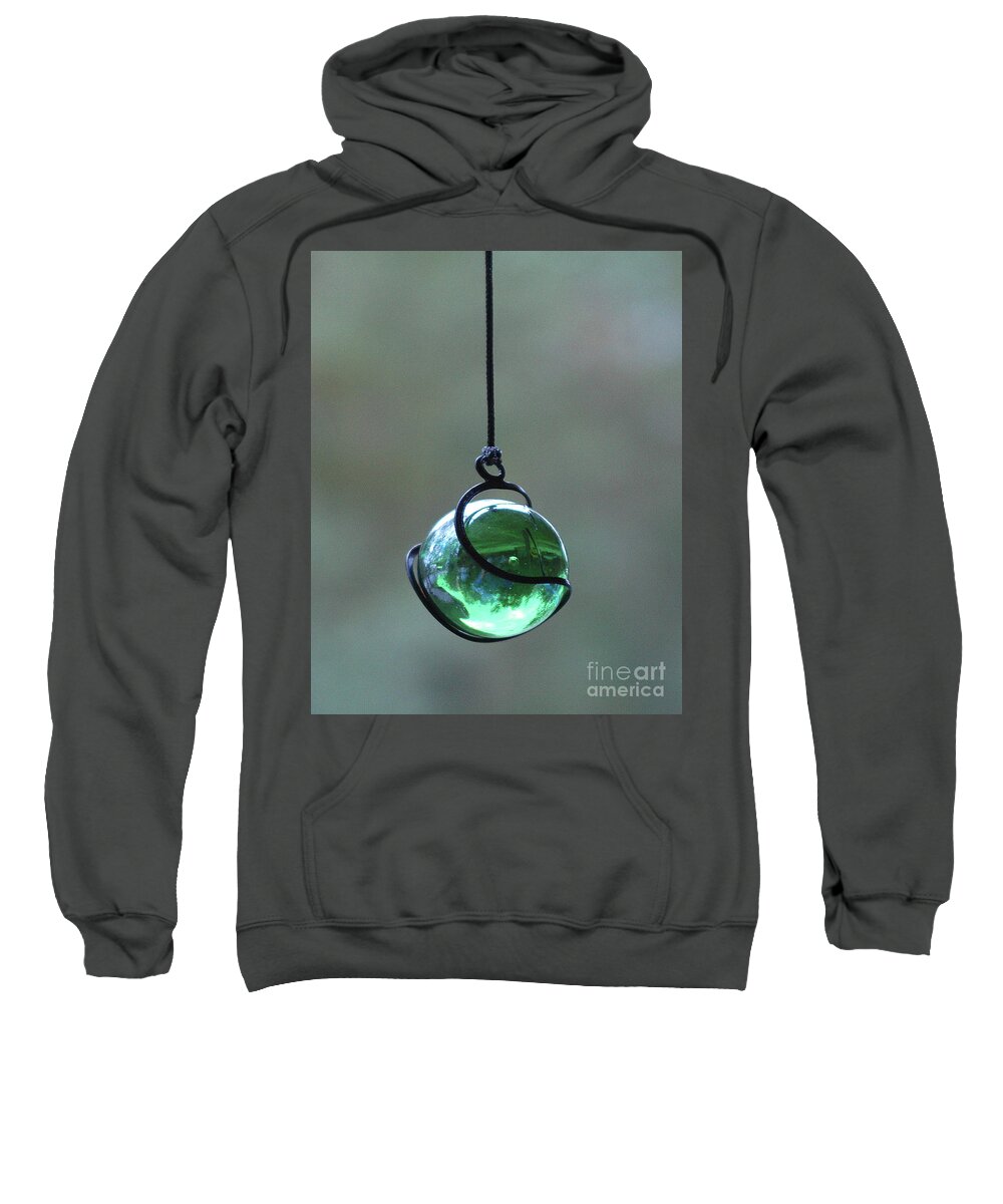 Alaska Sweatshirt featuring the photograph Green Glass Alaska Reflection by Doug Gist