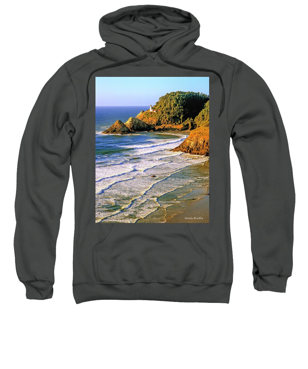 West Coast Sweatshirt featuring the photograph Haceta Head Lighthouse by Randy Bradley