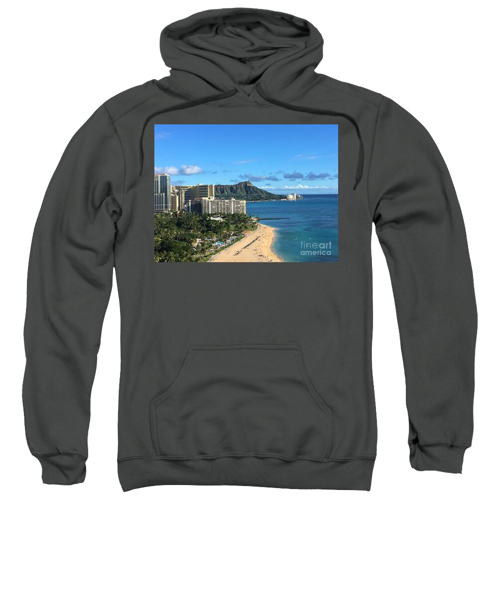 Honolulu Sweatshirt featuring the photograph Haeaii Series - Honolulu 1022 by Lee Antle