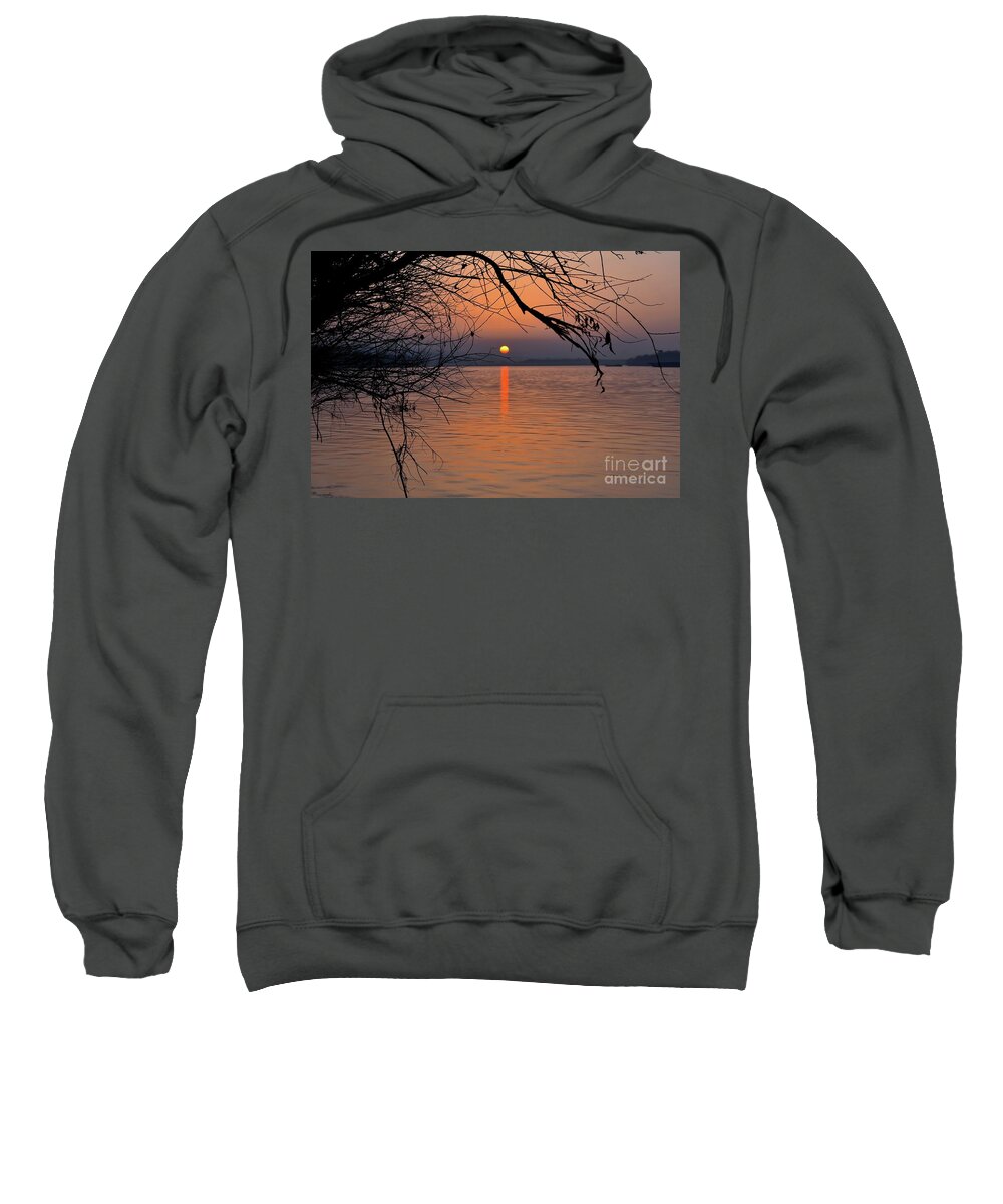 Harmony Sweatshirt featuring the photograph Harmony and Peace of The Sunset by Leonida Arte