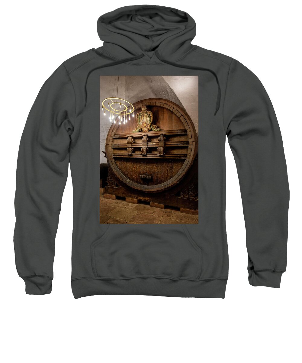 Germany Sweatshirt featuring the photograph Heidelberg Wine Barrel by Deborah Penland