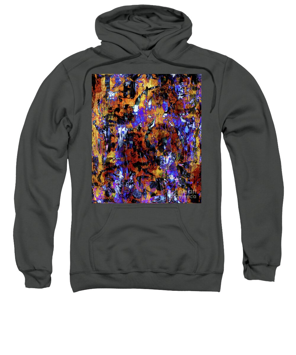 A-fine-art Sweatshirt featuring the painting Hollywood Nights by Catalina Walker