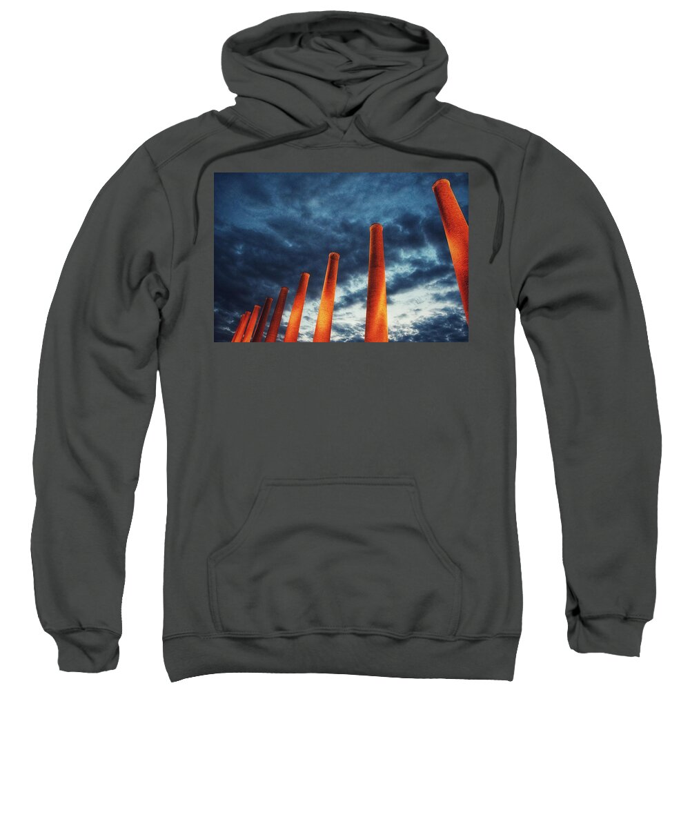 Photo Sweatshirt featuring the photograph Homestead Stacks 3 by Evan Foster