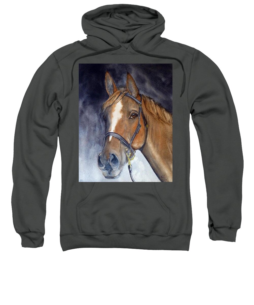 Horse Sweatshirt featuring the painting Horses Beauty by Kelly Mills