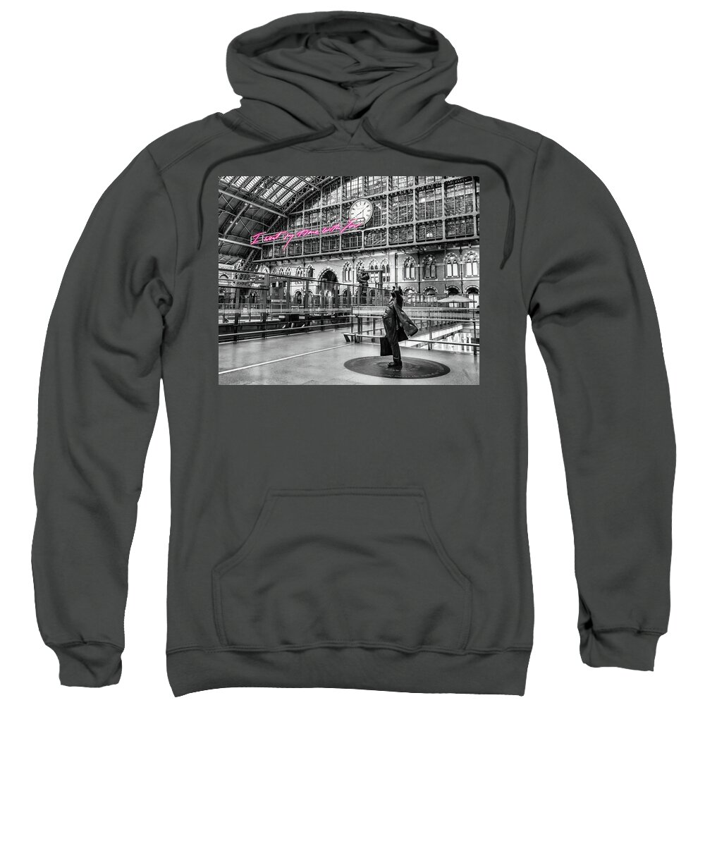 Statue Sweatshirt featuring the photograph I want my time with you 2 by Stephen Holst
