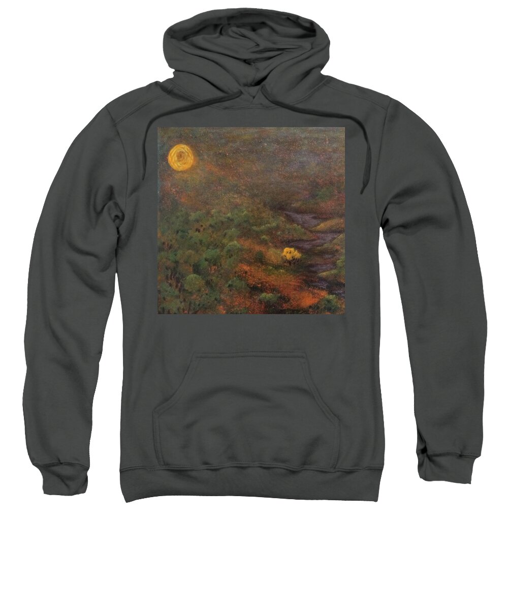 Nature Sweatshirt featuring the painting In conversation by Milly Tseng