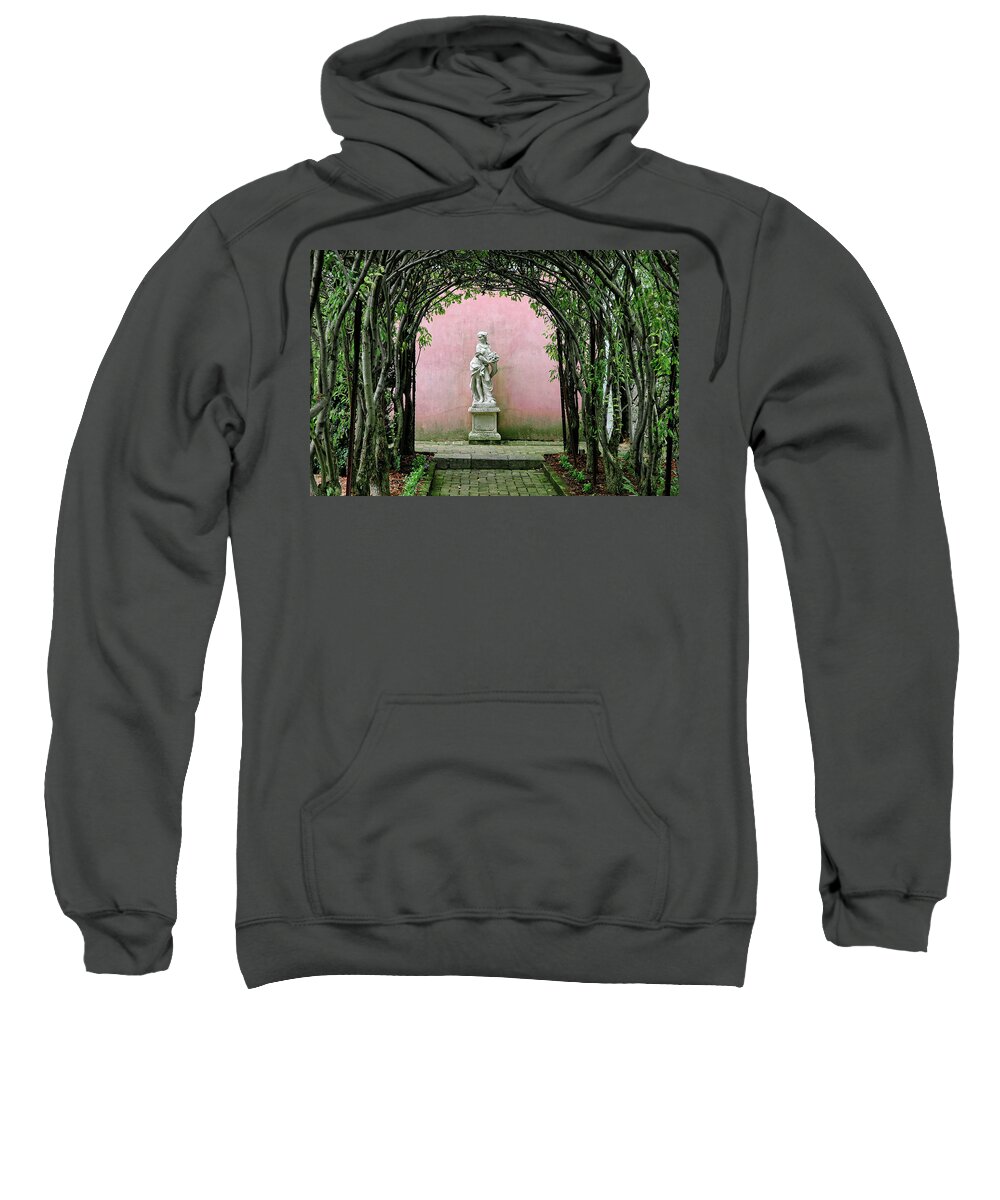 Photo Sweatshirt featuring the photograph In the Glen Burnie Garden by Anthony M Davis