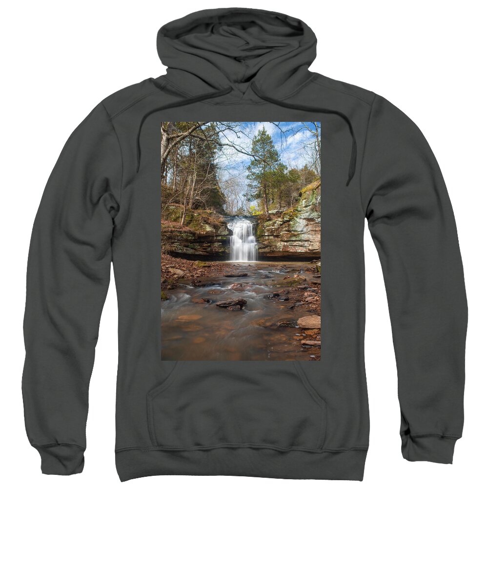 Waterfall Sweatshirt featuring the photograph Indian Falls and Creek by Grant Twiss