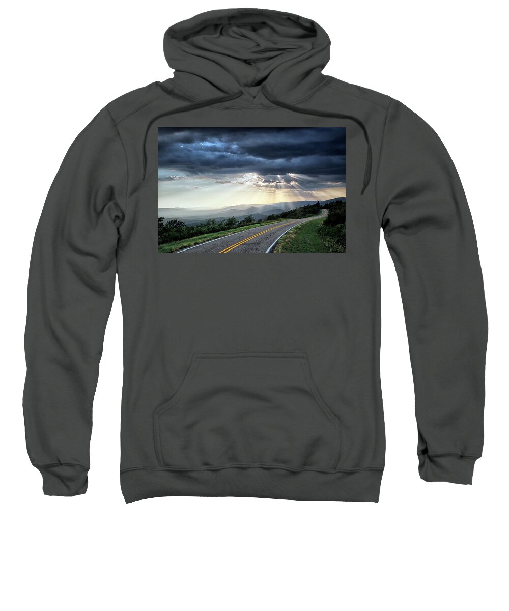 Sunrays Sweatshirt featuring the photograph Journey Into the Heavens by William Rainey
