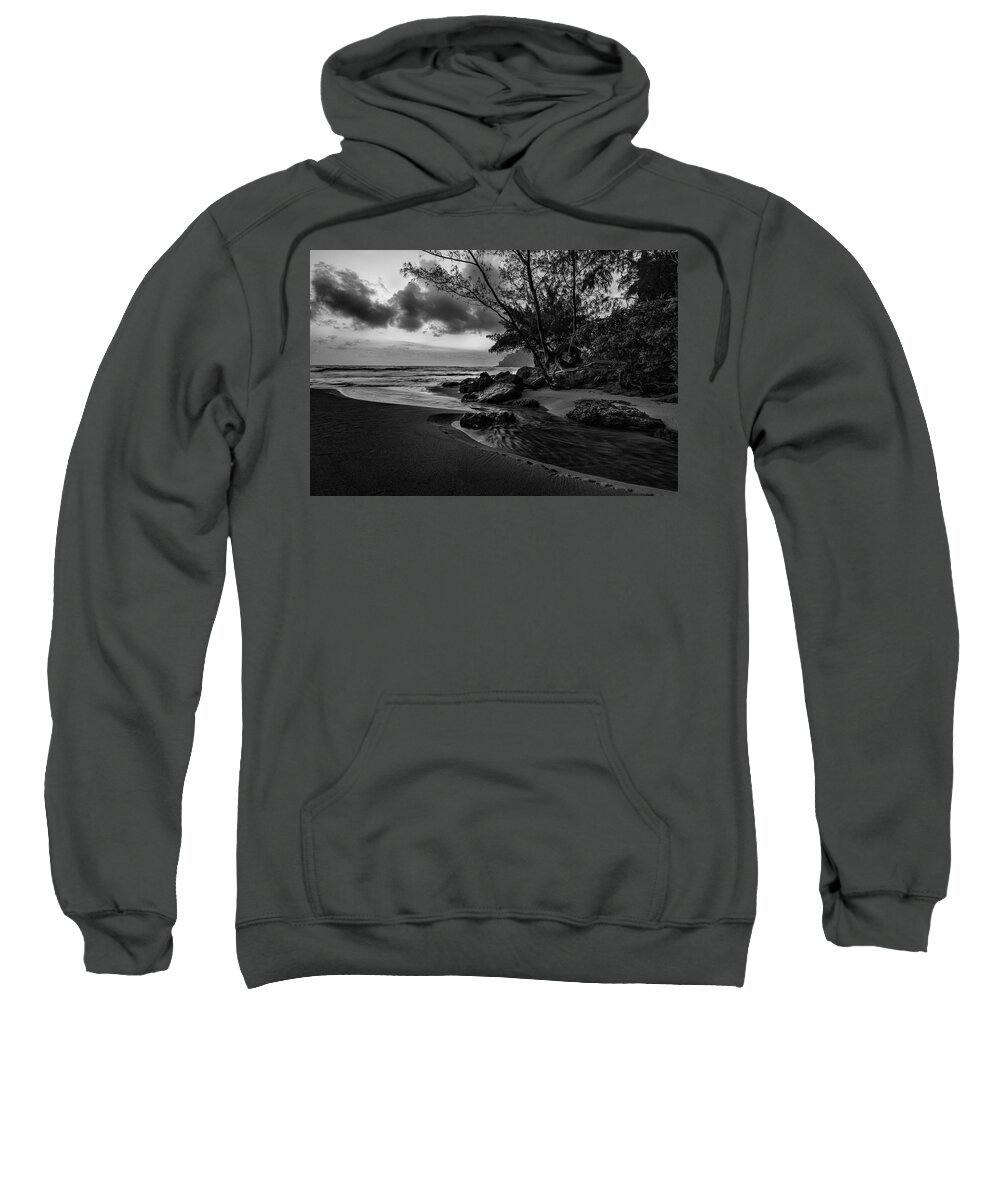 Art Sweatshirt featuring the photograph Kauai Beach Sunrise by Jon Glaser