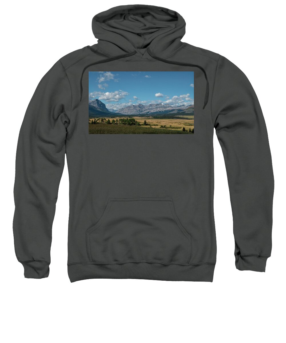 Landscape Sweatshirt featuring the photograph Landscape in the Alberta Rockies by Karen Rispin