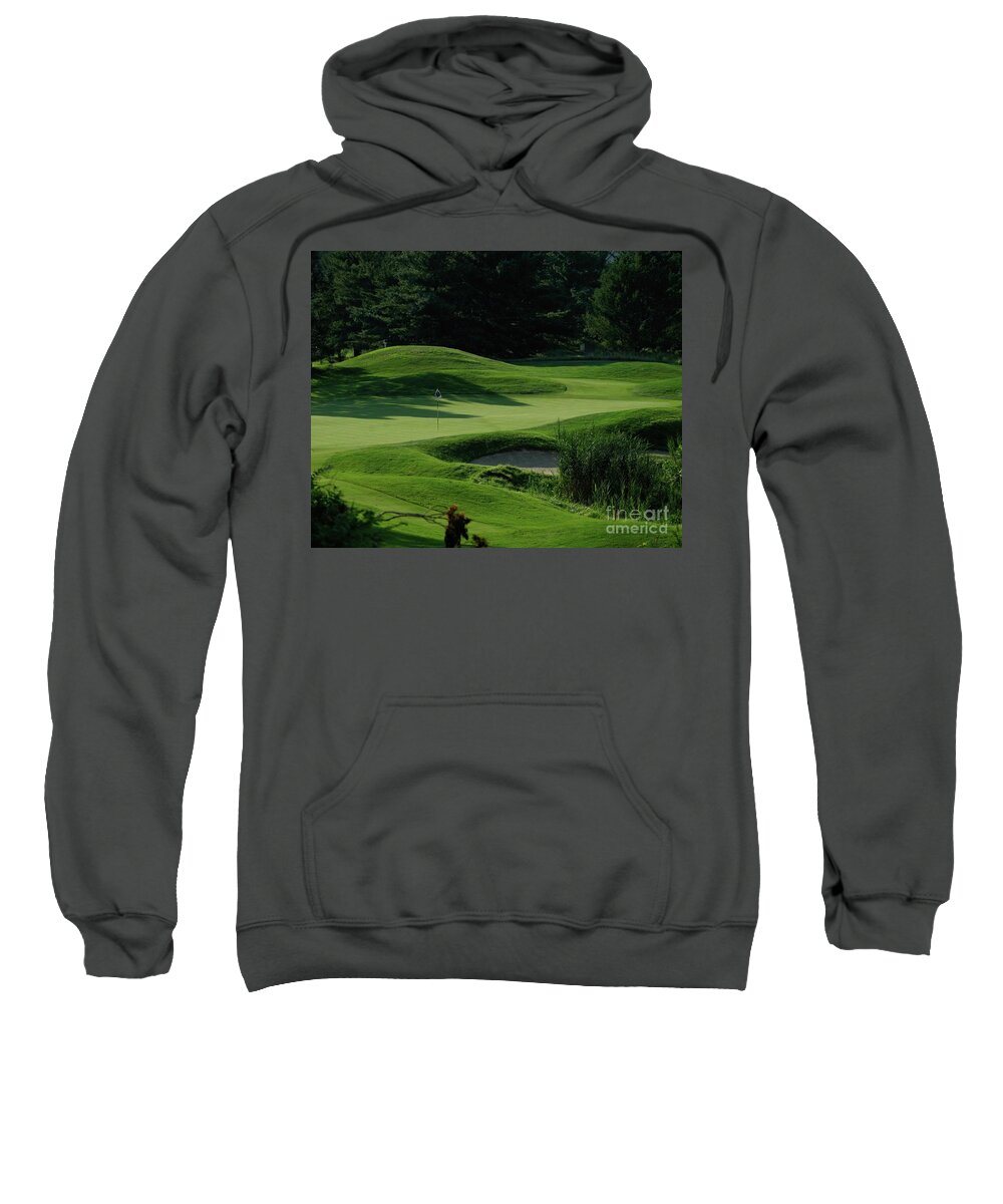 Golf Course View Sweatshirt featuring the photograph Laurel Creek Hole 17 by Jan Daniels