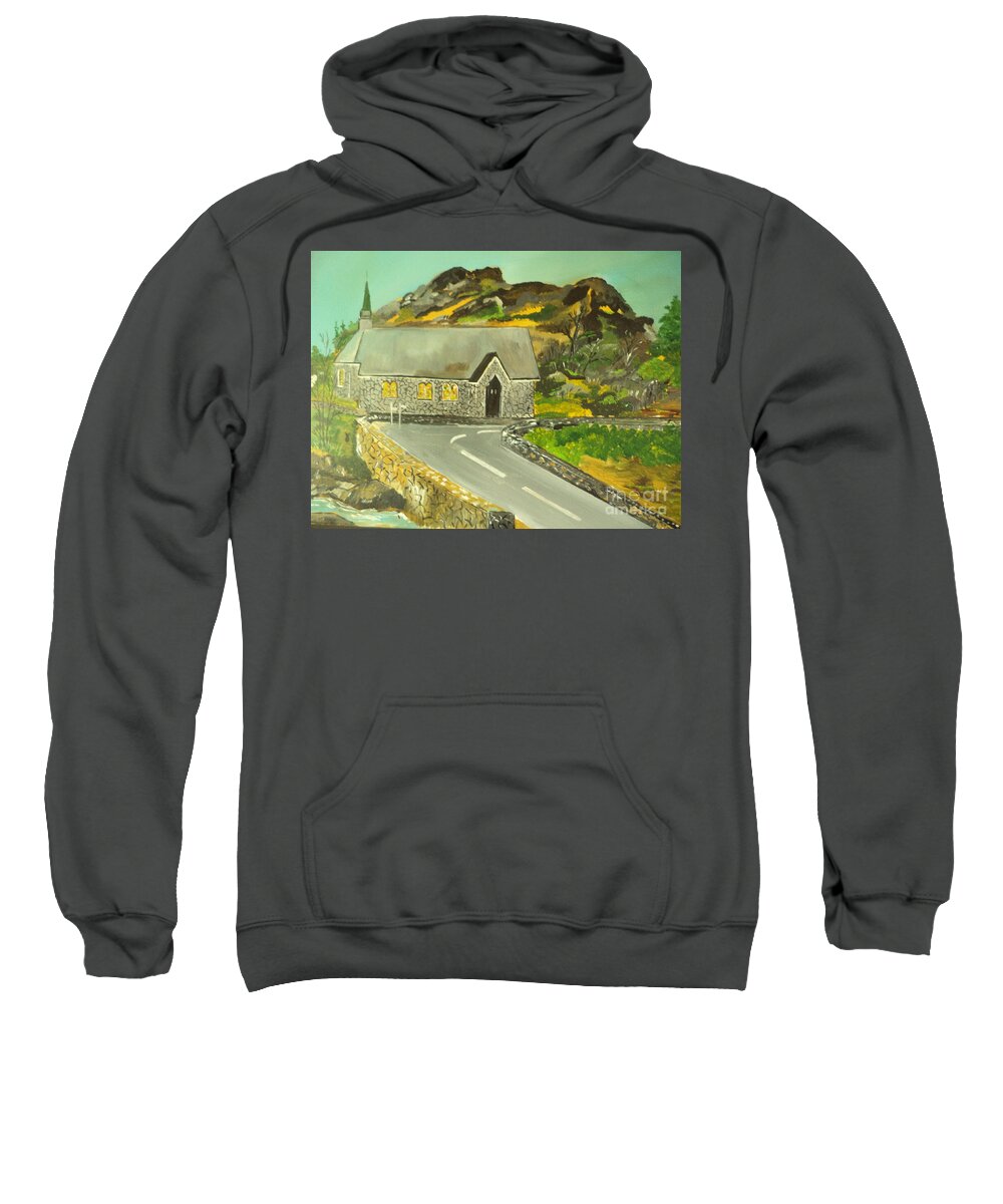 Landscape Sweatshirt featuring the painting Let Us Pray # 200 by Donald Northup