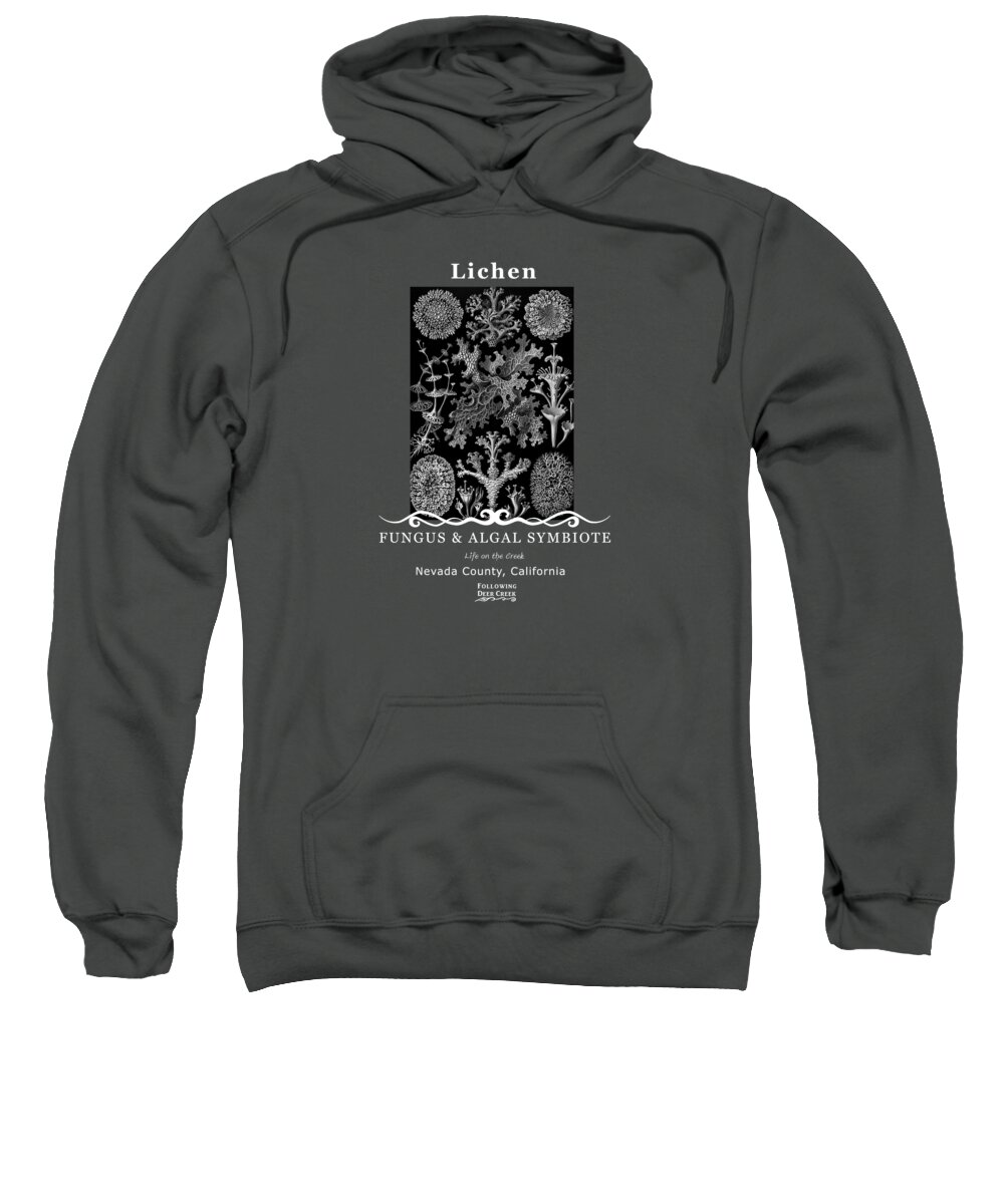 Lichen Sweatshirt featuring the digital art Lichen by Lisa Redfern