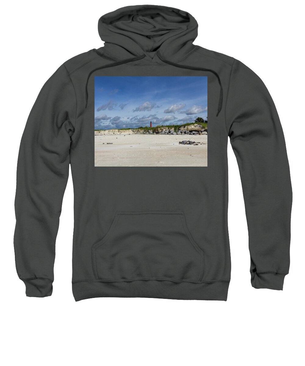 Lighthouse Sweatshirt featuring the photograph Lighthouse in the Distance by David Beechum
