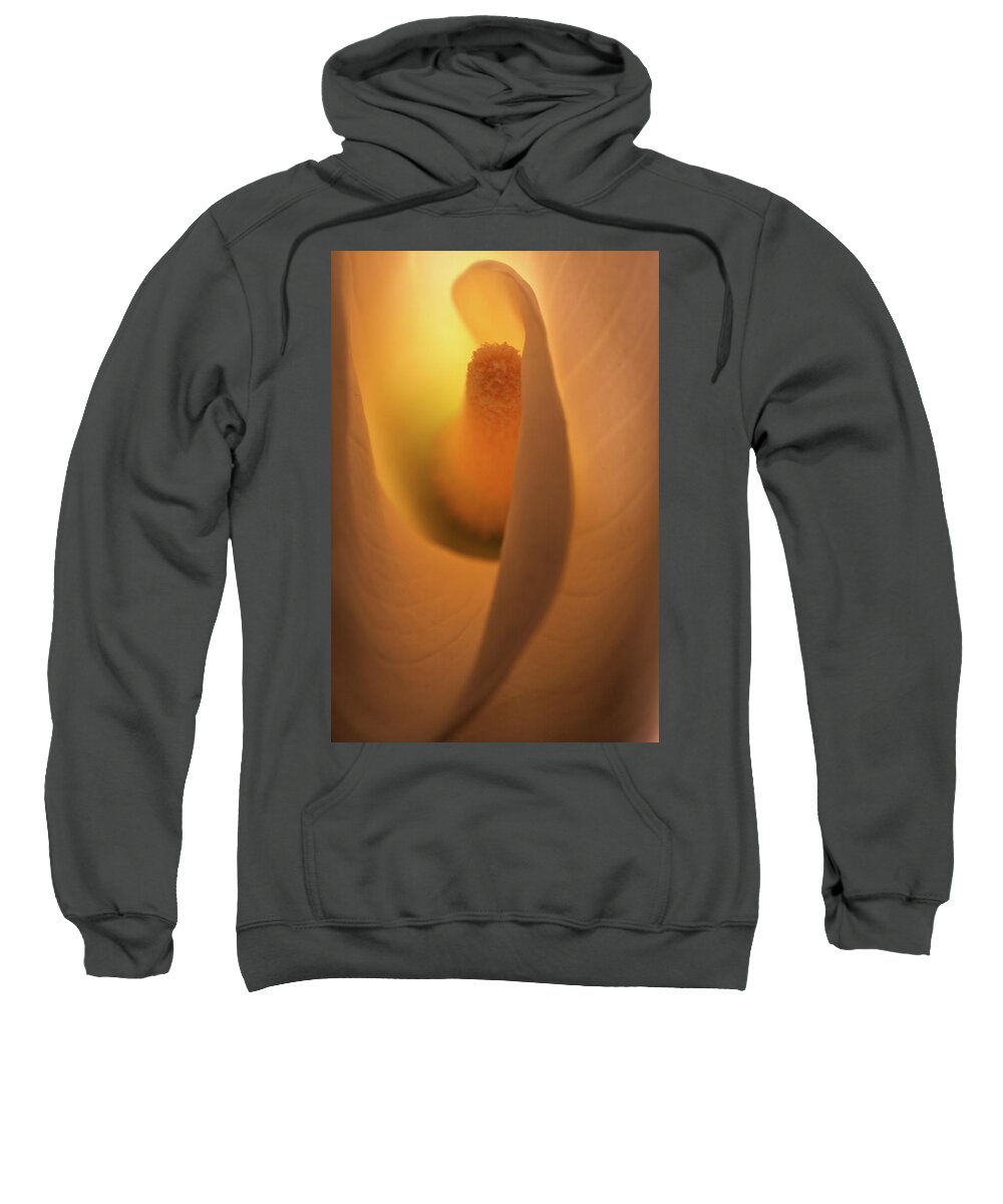 Macro Sweatshirt featuring the photograph Lily 5615 by Julie Powell