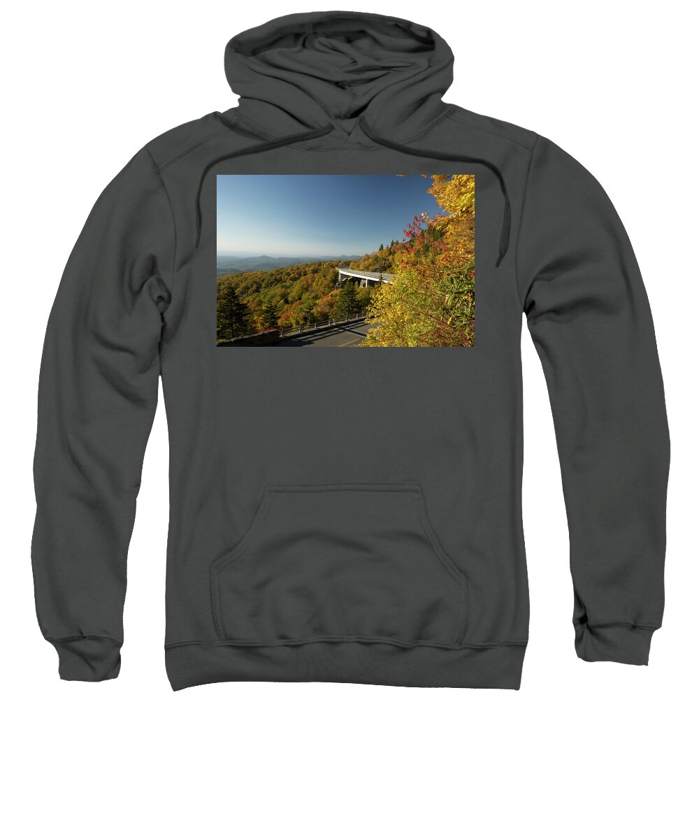 Blue Ridge Parkway Sweatshirt featuring the photograph Linn Cove Viaduct by Doug McPherson