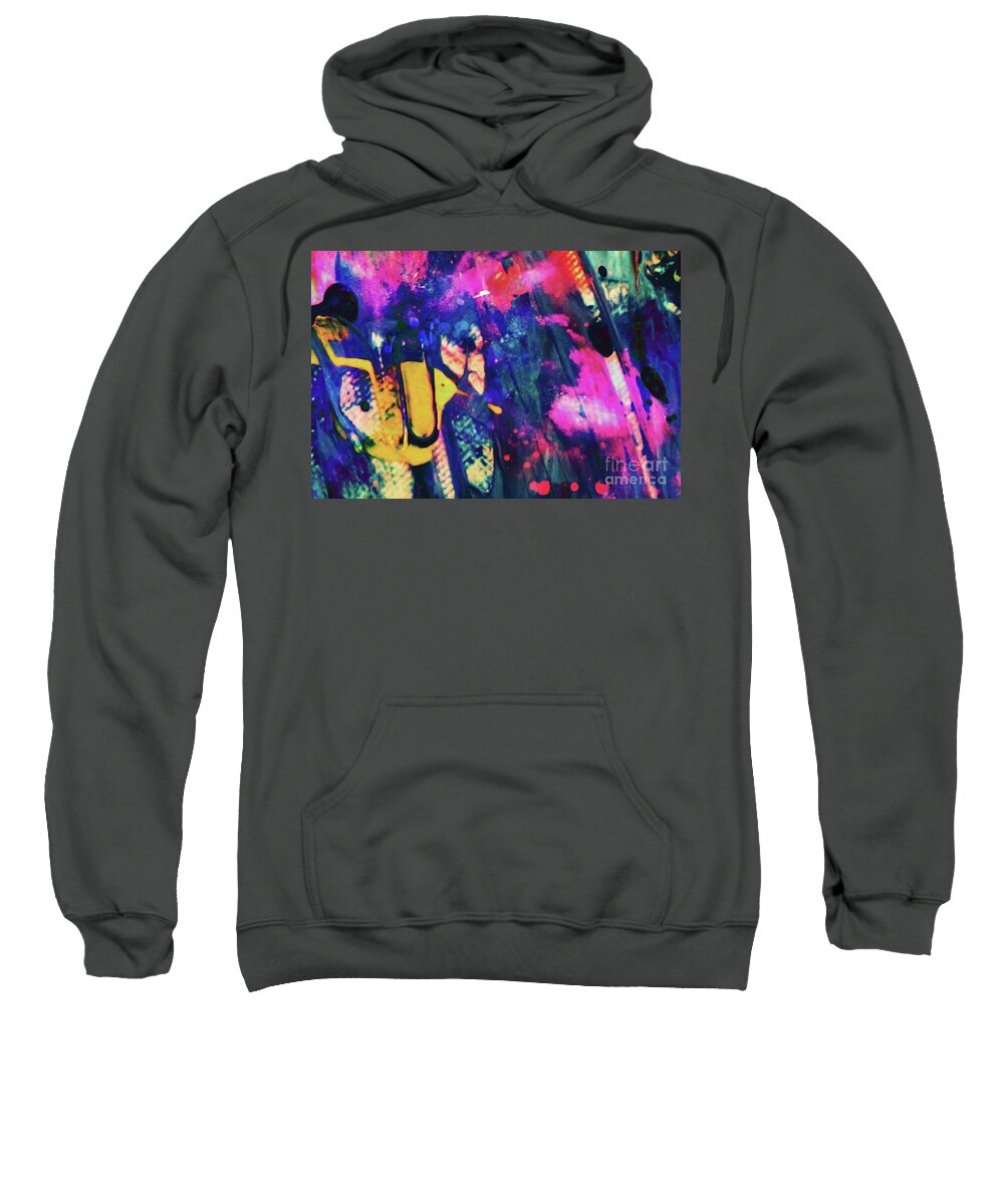 Paint Sweatshirt featuring the digital art Lonely Conversation by Yvonne Padmos