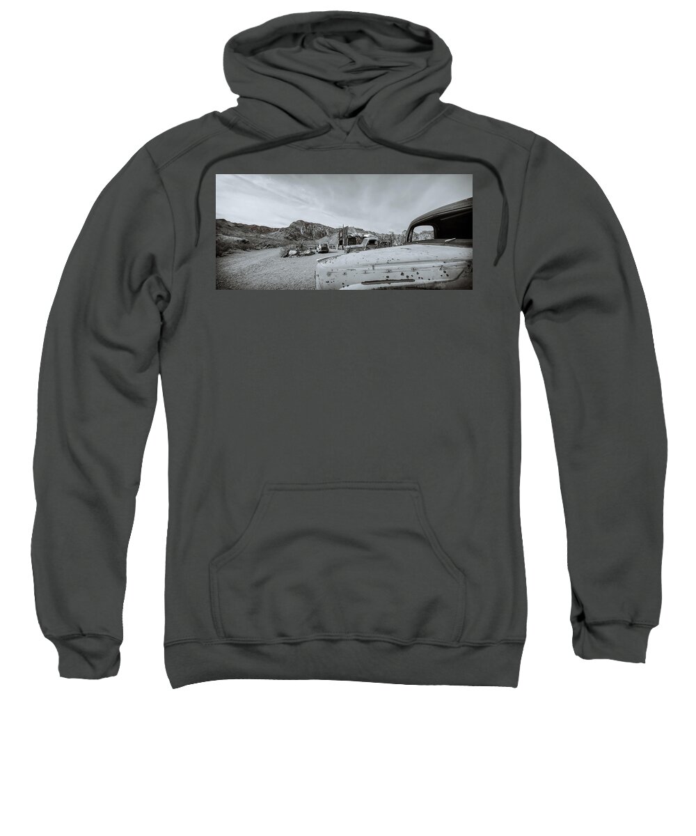 Abandoned Sweatshirt featuring the photograph Looking Back In Time by Darrell Foster