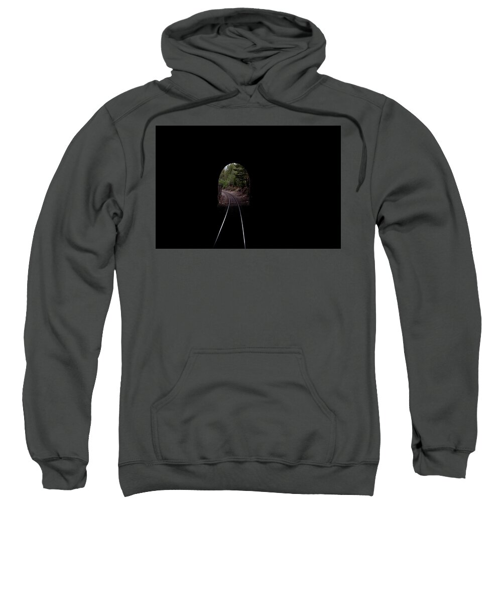 Tunnel Sweatshirt featuring the photograph Looking Back by Pamela Dunn-Parrish