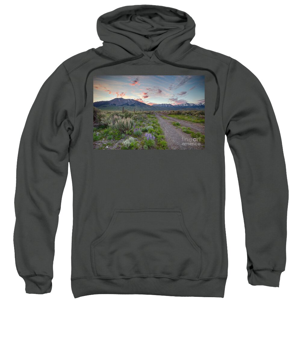 Custer County Sweatshirt featuring the photograph Lost River Journey by Idaho Scenic Images Linda Lantzy