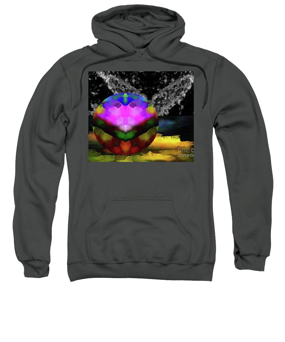 Earth Day Sweatshirt featuring the mixed media Love Letter To the Earth and Life Itself Number 3 by Aberjhani
