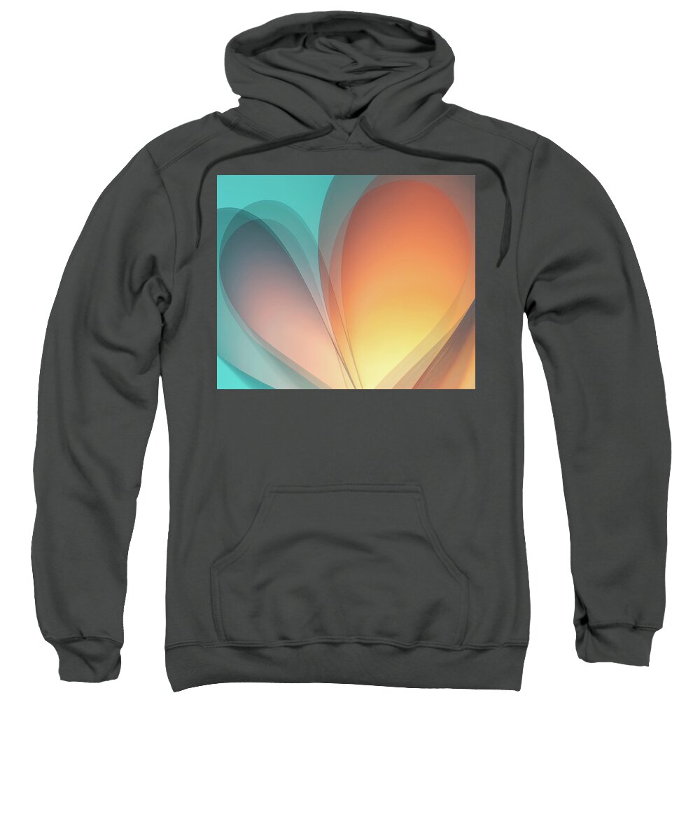 Paper Sweatshirt featuring the photograph Love N Togetherness - Paper Abstract by Sylvia Goldkranz
